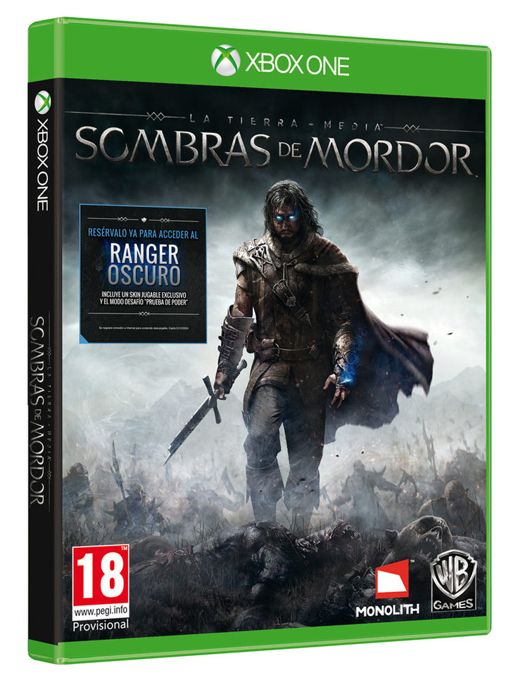 XBOXONE LA TIERRA MEDIA SOMBRAS DE MORDOR